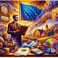 DALLE 2024-06-03 16.31_.36 - A colorful thematic illustration in the style of 19th-century English Romanticism depicting a businessperson holding a document titled Narizeni c_. 2_.jpg
